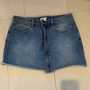 Joie asymmetrical Blue Denim Skirt size 29